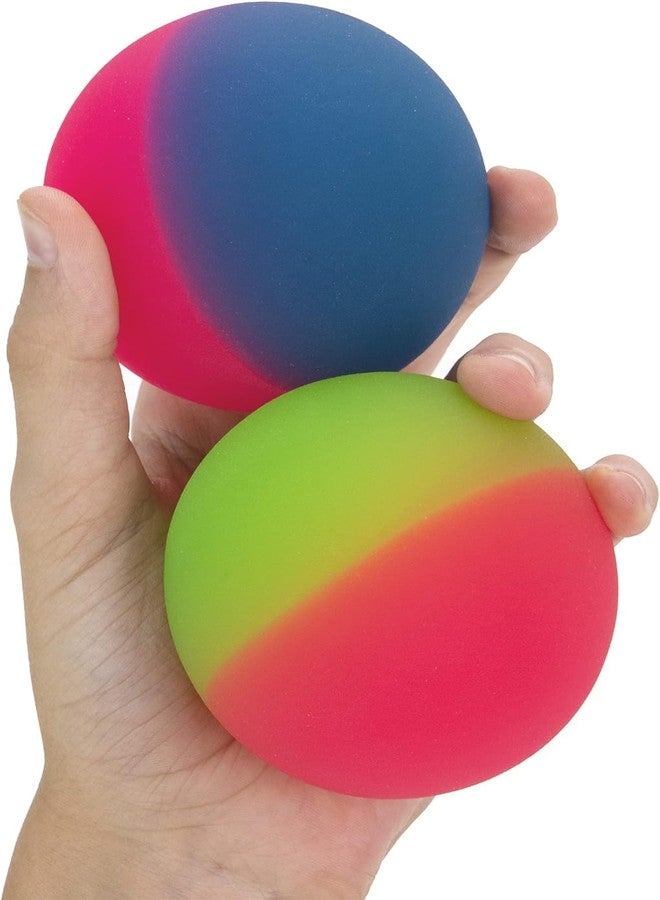 D Care World 2 Pieces Bouncy Balls 80 mm Diameter Big Bouncy Ball Party Bags Fillers for Kids Large| School Prize Festival Gifts (Big 2 Pieces) - Image 2